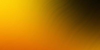 Dark Orange vector background with curved lines.