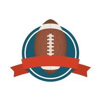 American football balloon isolated icon vector