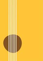 guitar musical instrument decorative icon vector