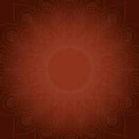 Mandala Ramadan Kareem Brown Pattern vector