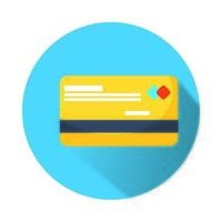 tarjeta de crédito ecommerce icono aislado vector