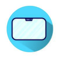 tablet electronic device isolated icon vector