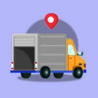 truck delivery service isolated icon vector