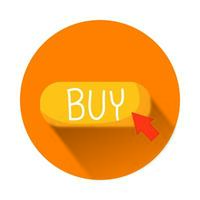 buy button with mouse arrow vector