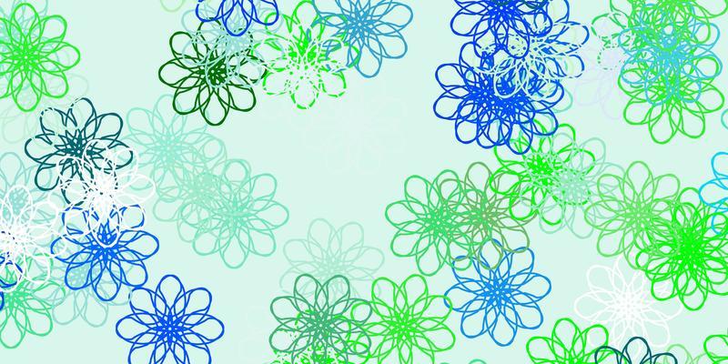 Light Multicolor vector natural layout with flowers.