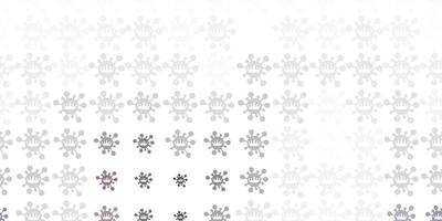 Light Gray vector texture with disease symbols