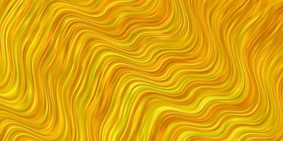 Light Yellow vector background with bent lines.