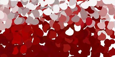 Light red vector texture with memphis shapes.