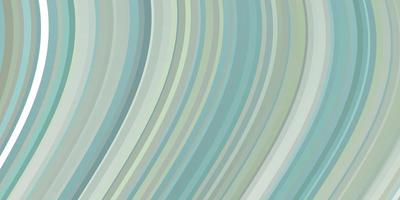 Light Green vector pattern with curved lines.