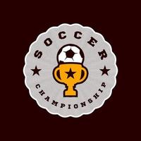campeón de fútbol vector logo