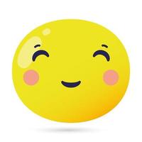 emoji face happy funny character vector