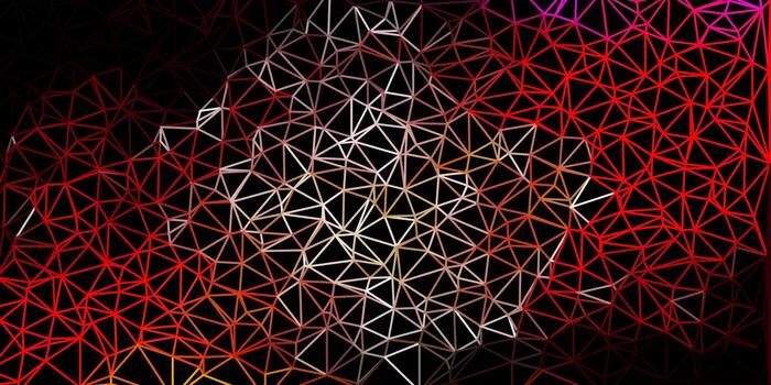 patrón de mosaico de triángulo vector rojo oscuro.