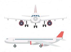Avión de transporte aerolínea icono aislado vector