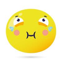 emoji face sick funny character vector