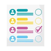 voting card election day icon vector