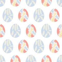 Easter egg seamless pattern vector