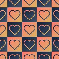 Heart seamless pattern vector