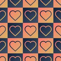 Heart seamless pattern vector