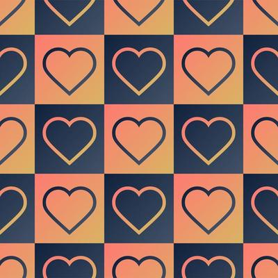 Heart seamless pattern