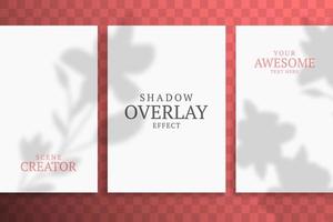 Shadow Overlay Plant Vector Mockup