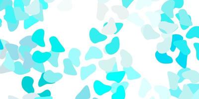 Light blue vector texture with memphis shapes.