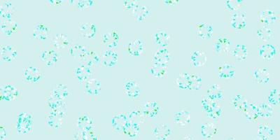 Light blue, green vector background with spots.