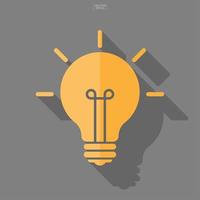 Light bulb icon. Lamp sign and symbol. Vector. vector