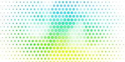 Light Multicolor vector background with circles.
