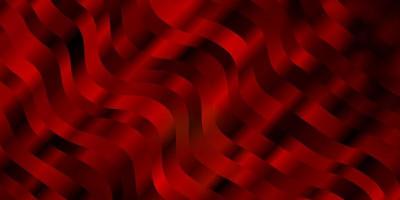 Dark Red vector backdrop with bent lines.