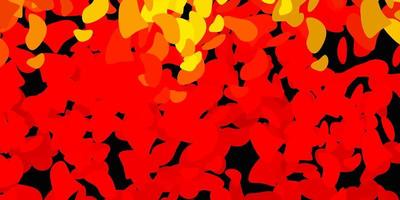 Light orange vector background with random forms