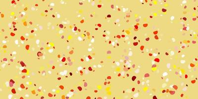 Light orange vector backdrop with chaotic shapes.
