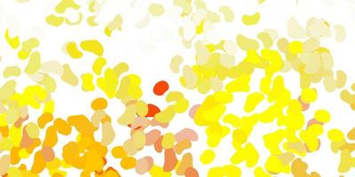 Light yellow vector pattern with abstract shapes.