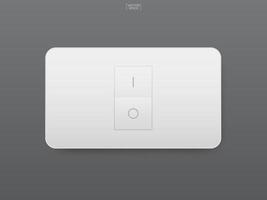 Light switch on gray background. Vector. vector