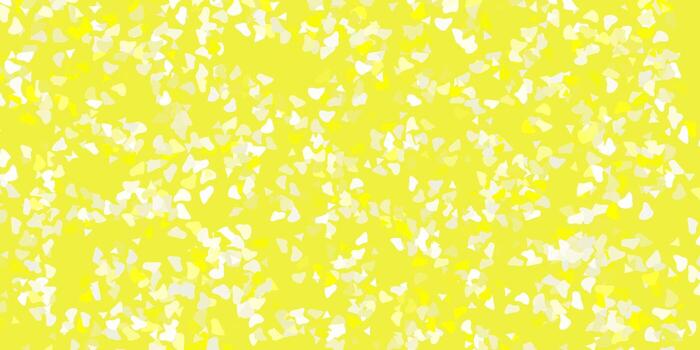 Light yellow vector pattern with abstract shapes.
