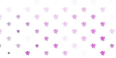 Light pink vector backdrop with virus symbols