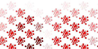 Light Red vector template with flu signs.