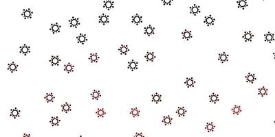 Light brown vector backdrop with virus symbols.