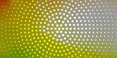 Light Green, Red vector pattern with abstract stars.