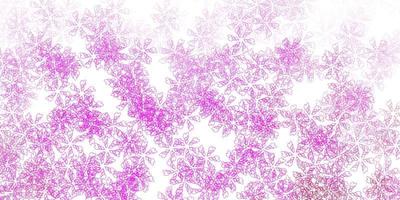 Light pink vector abstract template with leaves.