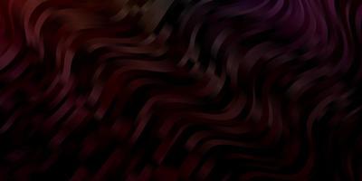 Dark Multicolor vector template with curved lines.
