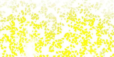 Light yellow vector template with abstract forms.