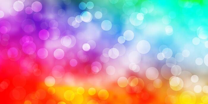 Telón de fondo de vector multicolor claro con círculos.