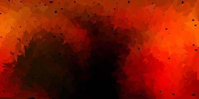 Dark orange vector gradient polygon design.