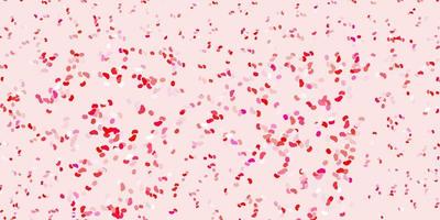 Light red vector texture with memphis shapes.