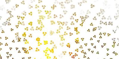 Light green, yellow vector template with abstract forms.