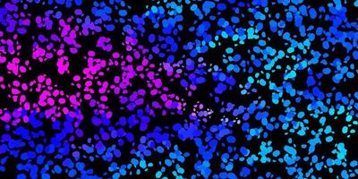 Dark pink, blue vector pattern with abstract shapes.