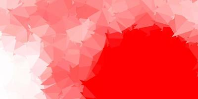 Light red vector triangle mosaic pattern.