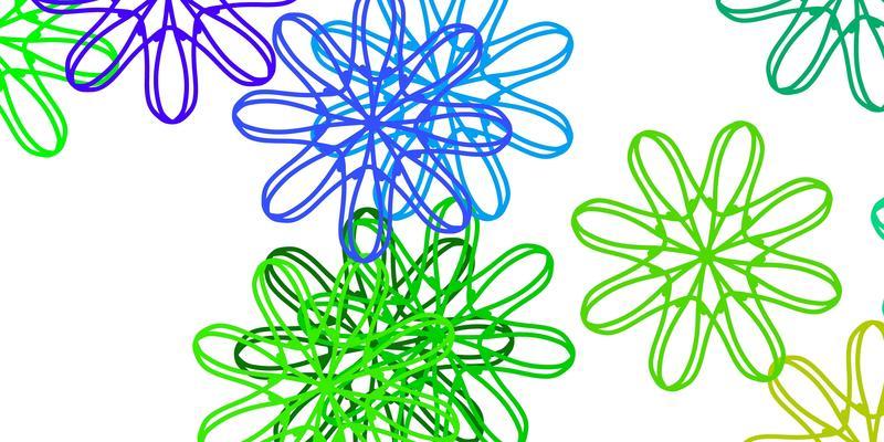 Light Multicolor vector natural layout with flowers.