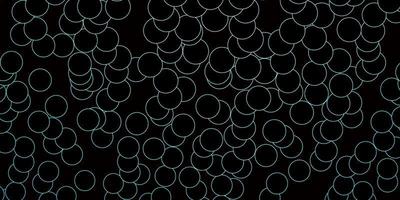 Dark Blue, Green vector template with circles.
