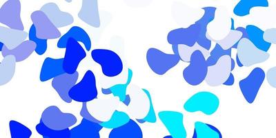 Light blue vector texture with memphis shapes
